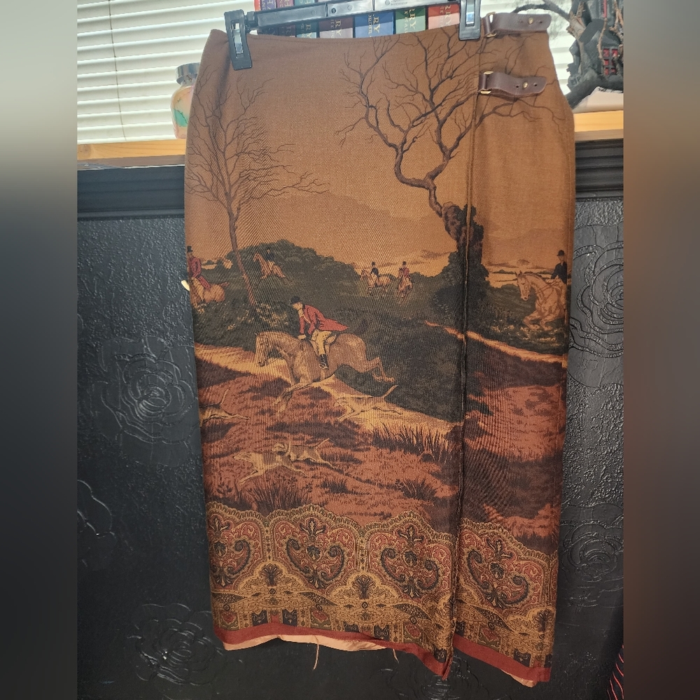 Ralph Lauren Equestrian Wrap Skirt
